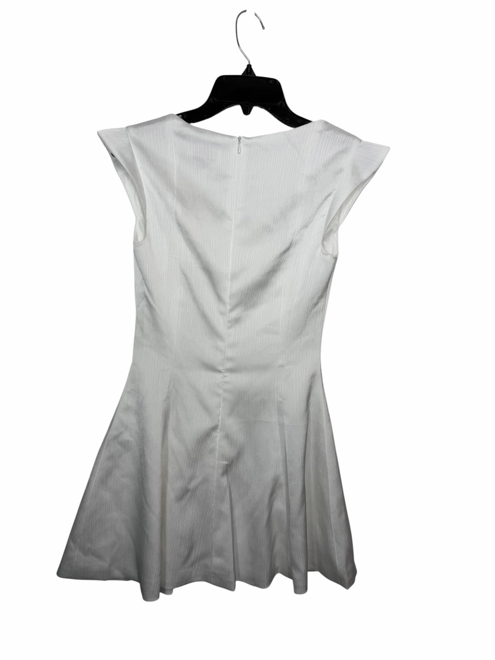 Peppermayo NWT Women’s Maryjane Mini Dress In White Textured Satin. Size 4. - Picture 6 of 14